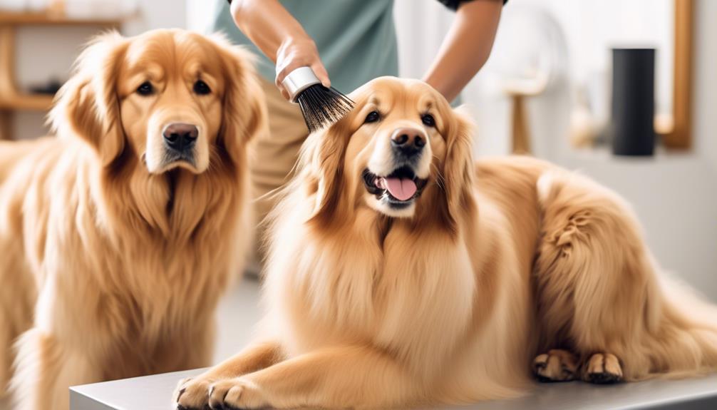 golden retriever coat care