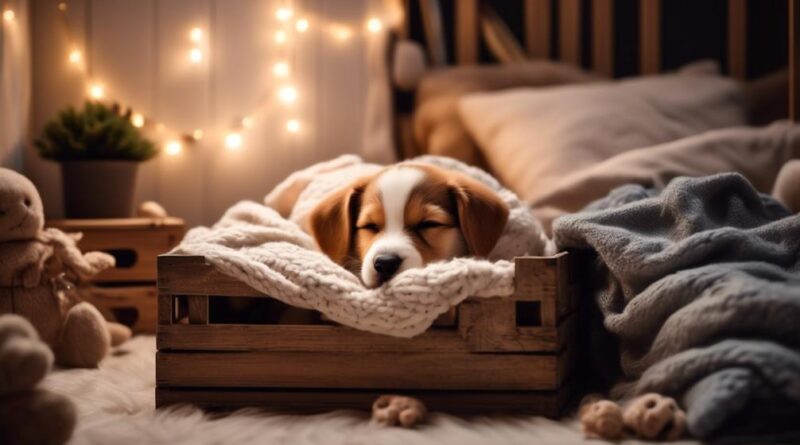 night time crate training puppies