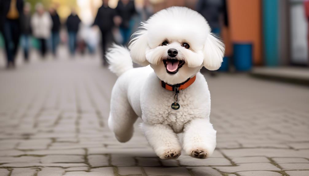 small fluffy friendly dog