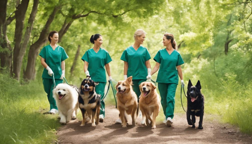 animal doctor leads walks