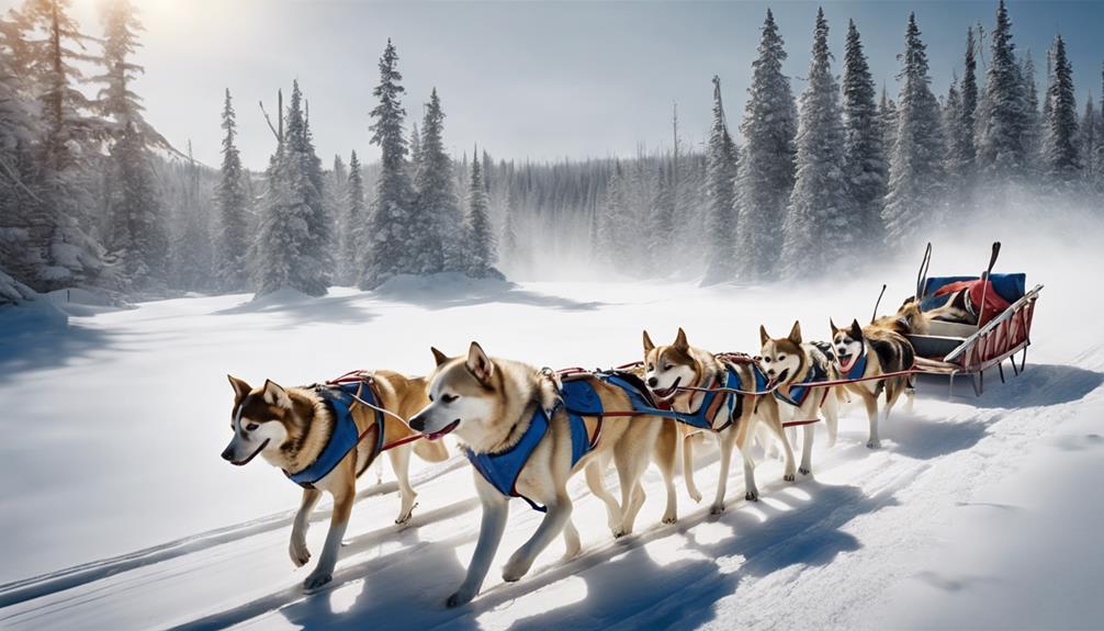 arctic transportation with sled dogs