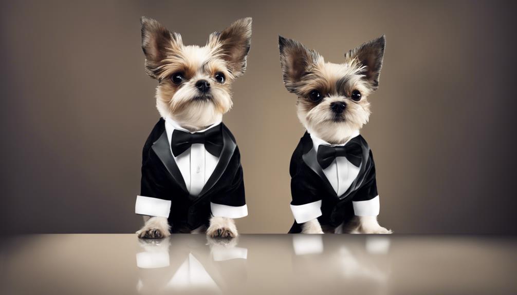 dogs wearing fancy clothes