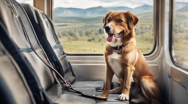 train travel with dogs