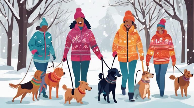 winter dog walking services